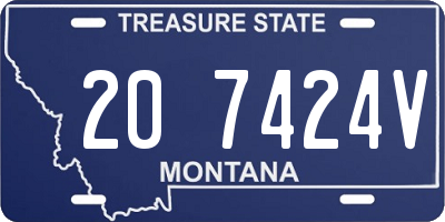 MT license plate 207424V