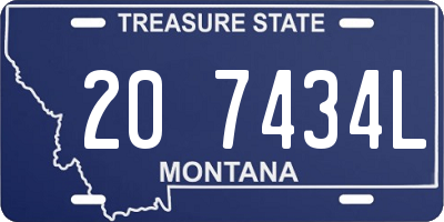 MT license plate 207434L