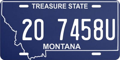 MT license plate 207458U