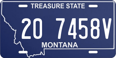 MT license plate 207458V