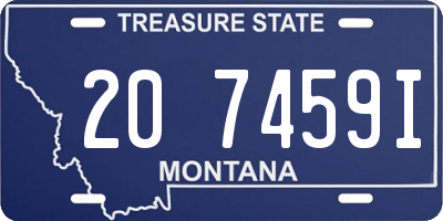 MT license plate 207459I