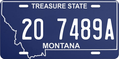 MT license plate 207489A