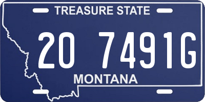 MT license plate 207491G