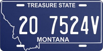 MT license plate 207524V