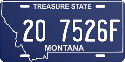 MT license plate 207526F