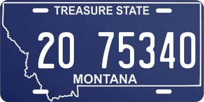 MT license plate 207534O