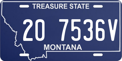 MT license plate 207536V