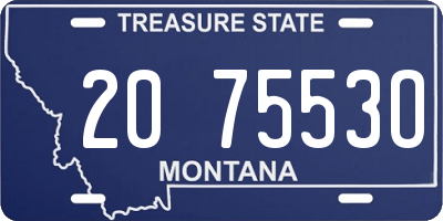 MT license plate 207553O