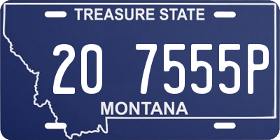 MT license plate 207555P