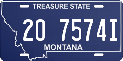 MT license plate 207574I