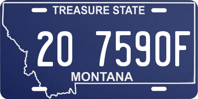 MT license plate 207590F