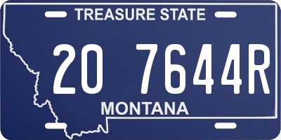 MT license plate 207644R