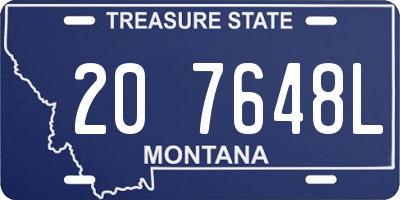 MT license plate 207648L