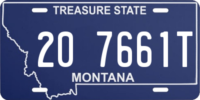 MT license plate 207661T