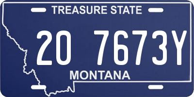 MT license plate 207673Y