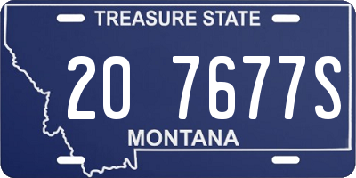 MT license plate 207677S