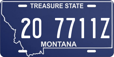 MT license plate 207711Z
