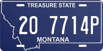 MT license plate 207714P
