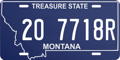 MT license plate 207718R