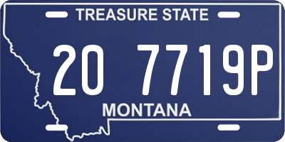 MT license plate 207719P
