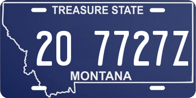 MT license plate 207727Z