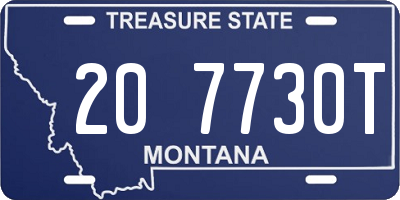 MT license plate 207730T