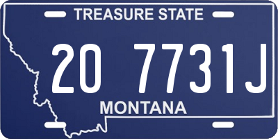 MT license plate 207731J