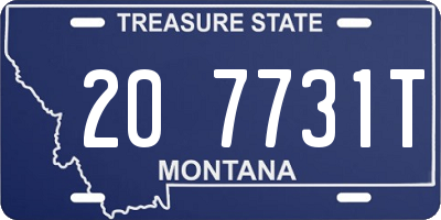 MT license plate 207731T