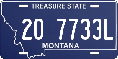 MT license plate 207733L