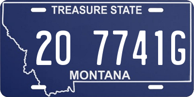 MT license plate 207741G