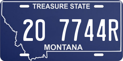 MT license plate 207744R