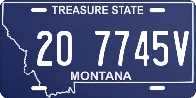 MT license plate 207745V