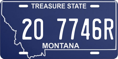 MT license plate 207746R