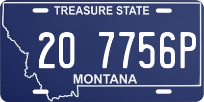 MT license plate 207756P
