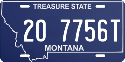 MT license plate 207756T