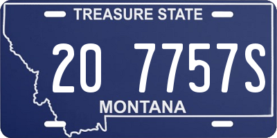 MT license plate 207757S