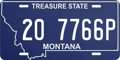 MT license plate 207766P