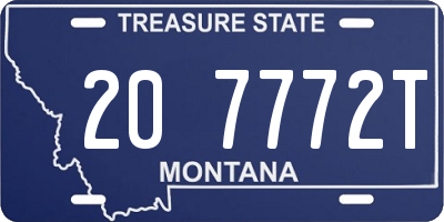 MT license plate 207772T