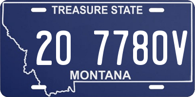 MT license plate 207780V