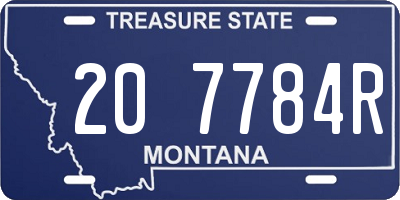 MT license plate 207784R