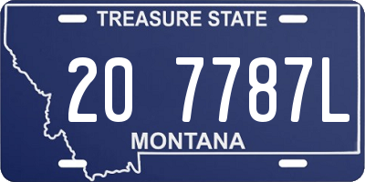 MT license plate 207787L