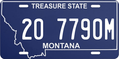 MT license plate 207790M