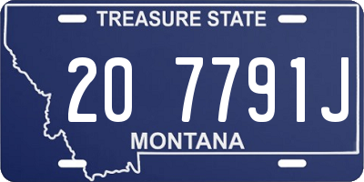 MT license plate 207791J