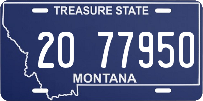 MT license plate 207795O