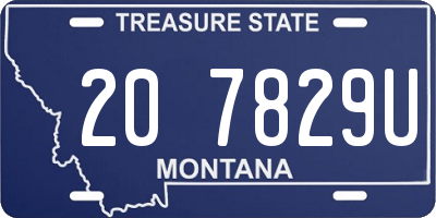 MT license plate 207829U