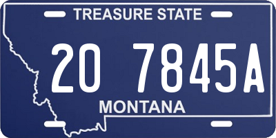 MT license plate 207845A