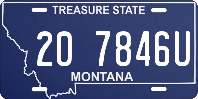 MT license plate 207846U