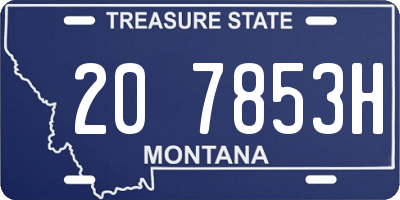 MT license plate 207853H