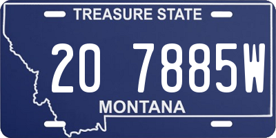 MT license plate 207885W