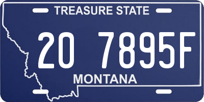 MT license plate 207895F